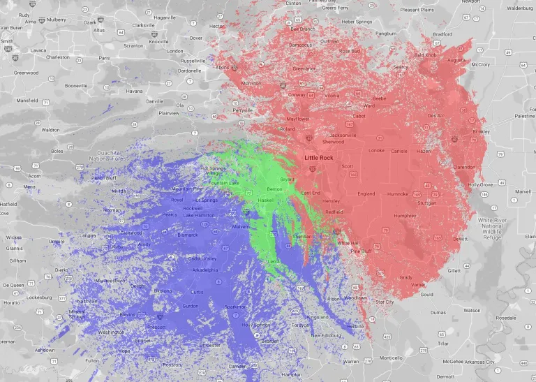 CAS Coverage Map